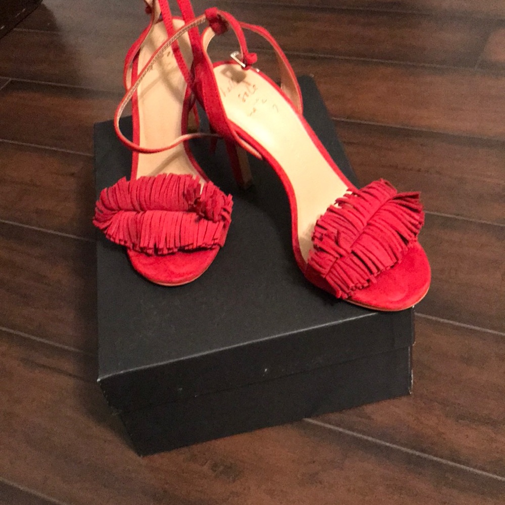 Banana Republic high heeled ankle strap sandals